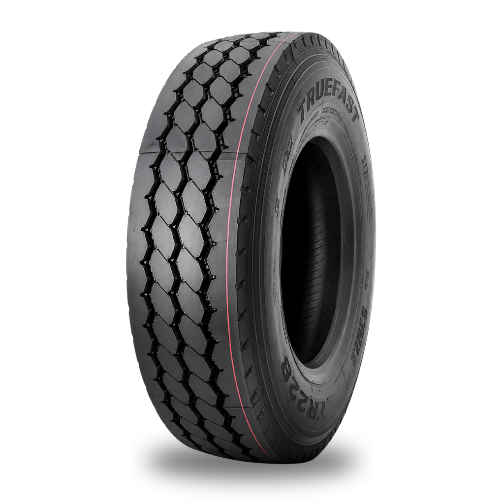 ยางรถบรรทุกและรถโดยสาร ยี่ห้อ Truefast TA228 ดอกก้อน 11R22.5 ยางเรเดียล - ชัยโชติรวมยาง